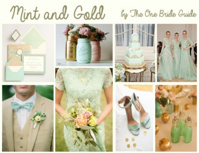 mint and gold board