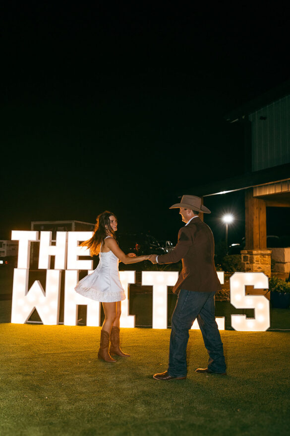 Kayten Marie Snider + Ethan Thomas White September 27, 2025 • Beeville, TX Twisted Ranch Events photos by By Felecia Photography & Morgan McGinnis