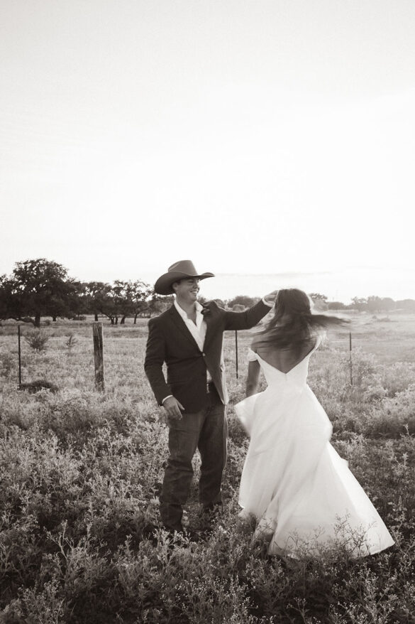 Kayten Marie Snider + Ethan Thomas White September 27, 2025 • Beeville, TX Twisted Ranch Events photos by By Felecia Photography & Morgan McGinnis